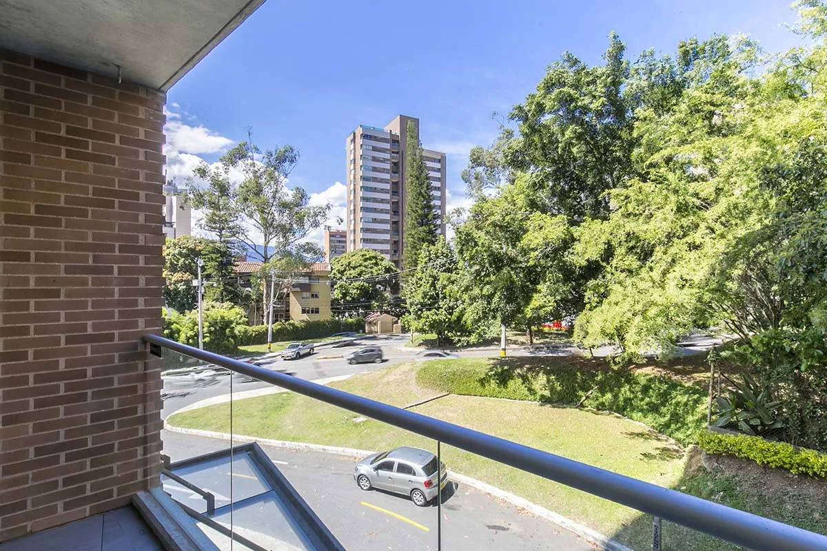 Balcony with park view in a Classic apartment at Soul Lifestyle Apartments