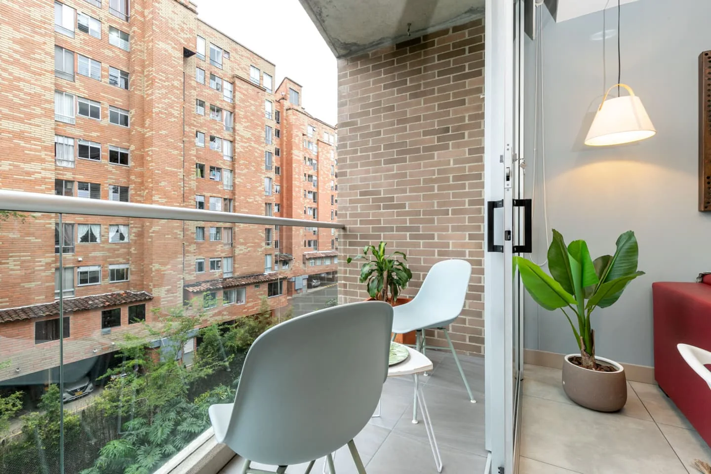 Balcony of the apartment for sale at Soul Lifestyle, Medellín
