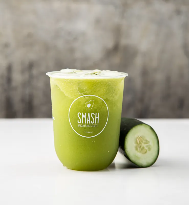 Green juice at Smash Avocaderia restaurant, Soul Lifestyle Apartments